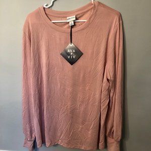 Oversized Flowy Long sleeve T-shirt A13